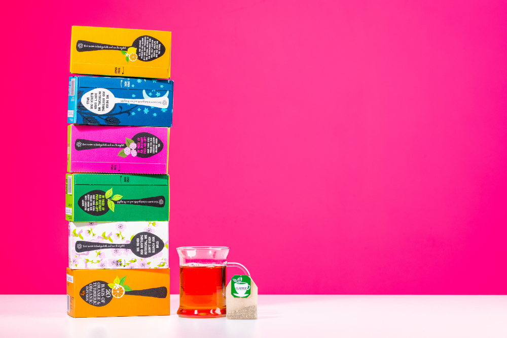 Compostable tea bags by clipper